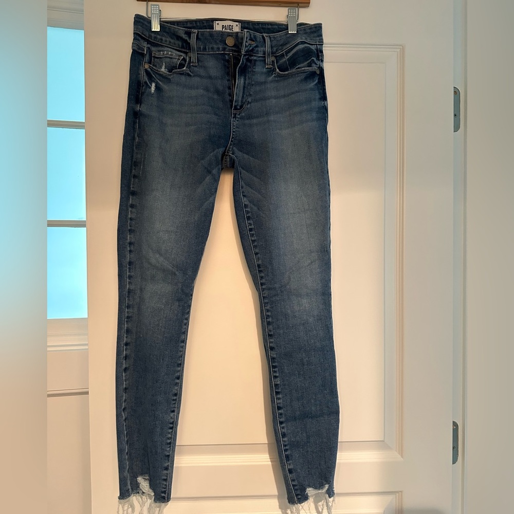 Paige high waisted verdugo angle jeans size 29